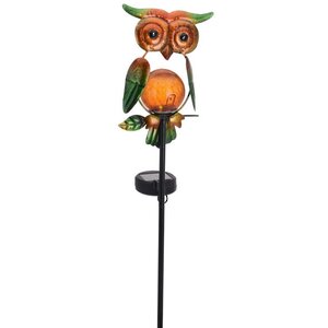 Садовый светильник на солнечной батарее Solar Owl 54 см, IP44, зеленый Koopman фото 5