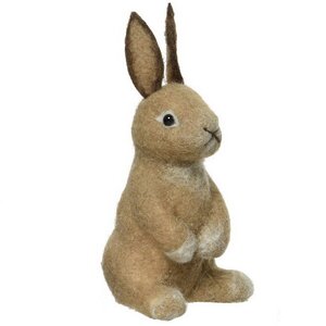 Декоративная фигура Кролик Вилфред 20 см бежевый (Kaemingk, Нидерланды). Артикул: ID75059