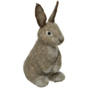 Декоративная фигура Кролик Вилфред 20 см светло-коричневый (Kaemingk, Нидерланды). Артикул: ID75060