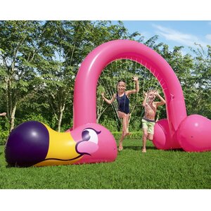 Надувная игрушка с фонтаном Фламинго 340*193*110 см Bestway фото 1