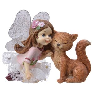 Декоративная фигурка Fairy Adventures: Амелия и Лисичка Санни 12 см Kaemingk фото 1