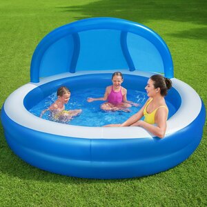 Семейный надувной бассейн с навесом Summer Days 241*140 см, клапан (Bestway, Китай). Артикул: 54337