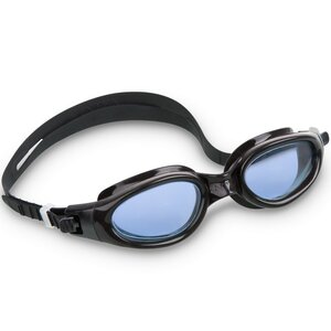 Очки для плавания Master Pro черно-голубые, 14+ (INTEX, Китай). Артикул: 55692-черн-гол