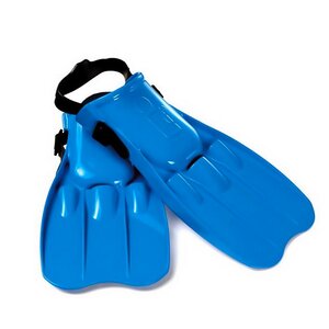 Large Swim Fins Ласты для плавания Большие синие, размер 41-45 INTEX фото 1