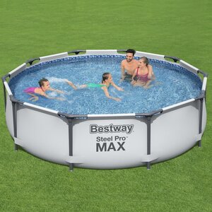 Каркасный бассейн 56408 Bestway Steel Pro Max 305*76 см, фильтр-насос Bestway фото 1