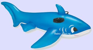 Надувная игрушка "Акула синяя", 171*76 см (INTEX, Китай). Артикул: 56540
