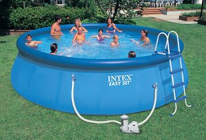 Надувной бассейн Easy Set 549*122 см, фильтр-насос, аксессуары (INTEX, Китай). Артикул: 56905