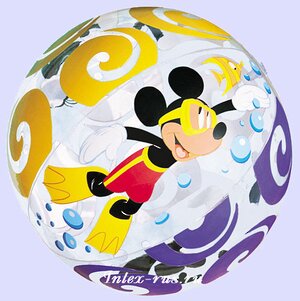 Надувной мяч "Микки", 61 см (INTEX, Китай). Артикул: 58055