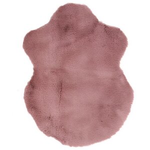Декоративный меховой коврик Isavina 55*38 см розовый (Kaemingk, Нидерланды). Артикул: ID75255