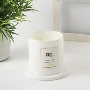 Ароматическая свеча Quasco: White Tea&Ginger 12 см, 28 часов горения EDG фото 4