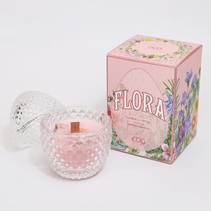 Ароматическая свеча Flora - Moroccan Rose 12 см, 20 часов горения (EDG, Италия). Артикул: 613888-MM