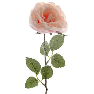 Роза в Инее 45 см нежно-розовая Kaemingk фото 1
