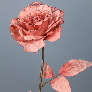 Искусственная роза Аурелия 60 см розовый бархат Kaemingk фото 2