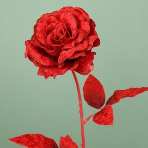 Искусственная роза Аурелия 60 см бордовая Kaemingk фото 2