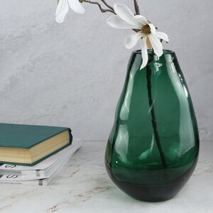 Стеклянная ваза Санджинето 23 см малахитовая Kaemingk фото 4