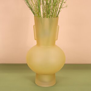 Стеклянная ваза Soeira Gold 32 см (Kaemingk, Нидерланды). Артикул: ID76148