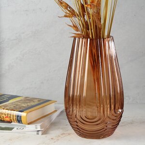 Стеклянная ваза Naples Sunset 25 см Kaemingk фото 2