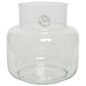 Стеклянная ваза для цветов Glassy 19*18 см (Kaemingk, Нидерланды). Артикул: 648070-1