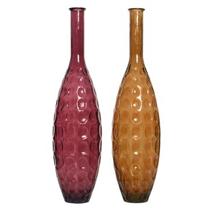 Стеклянная ваза Ариана 100 см бордовая Kaemingk фото 2