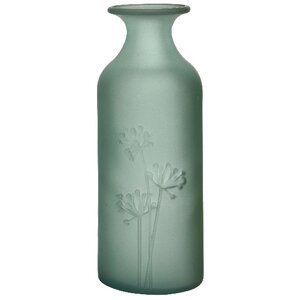 Стеклянная ваза Аллиум 19 см, дымчатая матовая (Kaemingk, Нидерланды). Артикул: ID57677