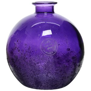 Декоративная ваза Эстер 18*16 см пурпурный шелк, стекло (Kaemingk, Нидерланды). Артикул: ID49063