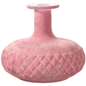 Декоративная бутылка Сильвия 12*14 см розовая (Kaemingk, Нидерланды). Артикул: ID41780