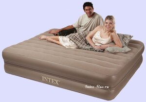 Надувная кровать Downy 2 в 1 с насосом, TWEEN 99х191 см (INTEX, Китай). Артикул: 66746