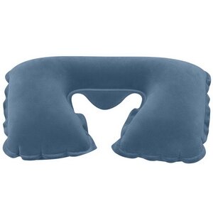 Надувная дорожная подушка 37 см флокированная, синяя Bestway фото 4