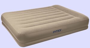 Надувная кровать PILLOW REST MID-RISE BED, QUEEN 152х203х38 см (INTEX, Китай). Артикул: 67746