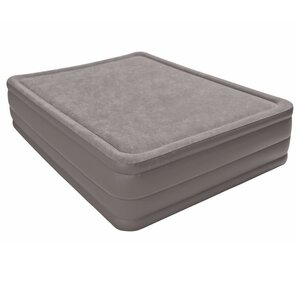 Надувная кровать Queen Foam Top Bed, 152х203х51 см, встроенный насос INTEX фото 1