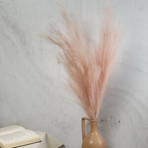 Декоративная ветка с перьями Коко Пальмьери 100 см, персиковая (EDG, Италия). Артикул: 683441-51