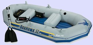Лодка "SeaHawk II" Set, 297*127*46 см, насос, весла, сиденья (INTEX, Китай). Артикул: 68377
