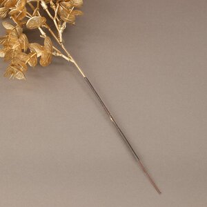 Искусственная ветка Эвкалипт Aragon 48 см золотая EDG фото 4