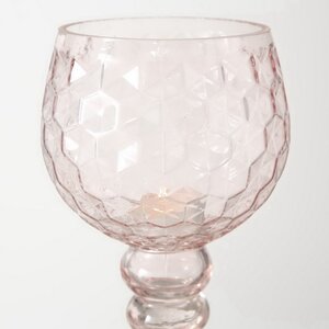 Набор стеклянных подсвечников - бокалов Модена 30-40 см розовый, 3 шт Boltze фото 5