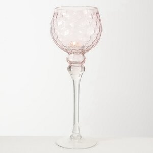 Набор стеклянных подсвечников - бокалов Модена 30-40 см розовый, 3 шт Boltze фото 4