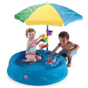 Песочница - бассейн с зонтиком Малыш 20*95 см Step2 фото 1
