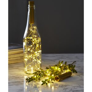 Гирлянда-пробка для бутылки Роса Gold 2 м, 40 LED ламп, на батарейках (Star Trading, Швеция). Артикул: 728-15