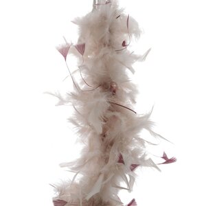 Гирлянда Боа из перьев 184 см нежно-розовая Kaemingk фото 1