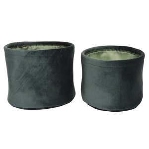 Набор корзин для хранения Sorrento 12-14 см, 2 шт, темно-зеленый (Kaemingk, Нидерланды). Артикул: 760112-1
