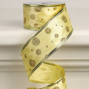 Декоративная лента Элеганца - Конфетти 270*4 см золотая