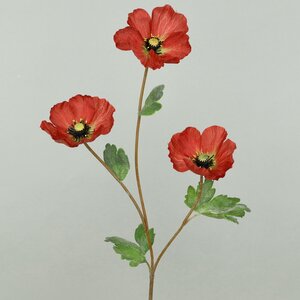 Искусственный цветок Мак - Red Charmique 71 см Kaemingk фото 1