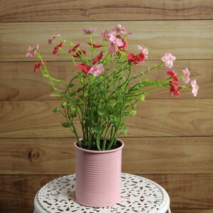 Искусственный цветок в кашпо Вербена 22 см, розовый Kaemingk фото 1