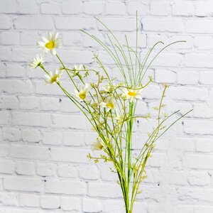 Искусственный букет Полевые цветы - Белые маргаритки 65 см Kaemingk фото 1