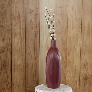 Фарфоровая ваза для цветов Кослада 26 см марсала Kaemingk фото 1