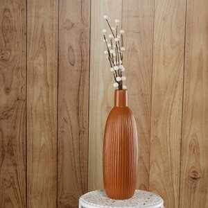 Фарфоровая ваза для цветов Кослада 26 см терракота (Kaemingk, Нидерланды). Артикул: ID73100