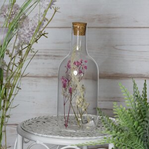 Декоративная бутылка Fleurs de Provence: Lilac 17 см, стекло (Kaemingk, Нидерланды). Артикул: ID73216