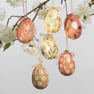 Пасхальные украшения Яйца Easter Etude 8 см, 6 шт, подвеска Kaemingk фото 6