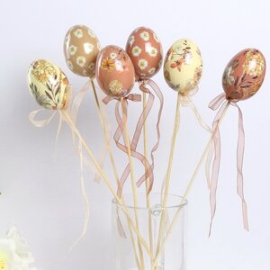 Пасхальные украшения Яйца на палочке Easter Etude 6 см, 6 шт Kaemingk фото 5