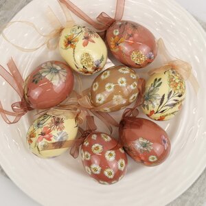 Пасхальные украшения Яйца Easter Etude 5 см, 8 шт, подвеска Kaemingk фото 6