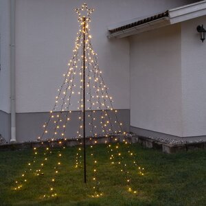 Светодиодная фигура Елка Ле Грайс 2.35 м, 420 теплых белых LED ламп, IP44 (Star Trading, Швеция). Артикул: 807-60